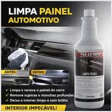 Supera Limpa Painel Automotivo 1L Limpeza Interna Carro Brilho Proteção Original