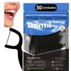 Fio Dental com Haste Carbox 30 Unidades