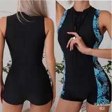 Maio Natação Maiô Feminino de Uma Peça Zíper Maio Plus Size Maio Feminino Praia Maior de Praia Maio Roupa De Praia