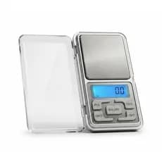 Mini Balança Digital De Precisão 0,1g A 500g Bolso Joias Cozinha Com Tampa + Pilhas