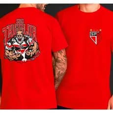 Camisa Camiseta SPFC - O Mundo é seu torcedor Tricolor Soberano 100% Algodão