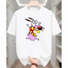 Camiseta Coragem Desenho Camisa 100% Algodão Premium Envio Imediato