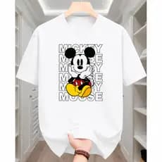 Camiseta Mickey Camisa Estampada 100% Algodão Premium Blusa Lançamento Top Envio Imediato