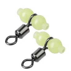 20/50pcs/lot light swivel fishing rolling connector sea equipment hook night fresh water and at