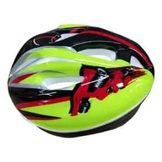 Capacete Infantil Verde Neon Ajustável.