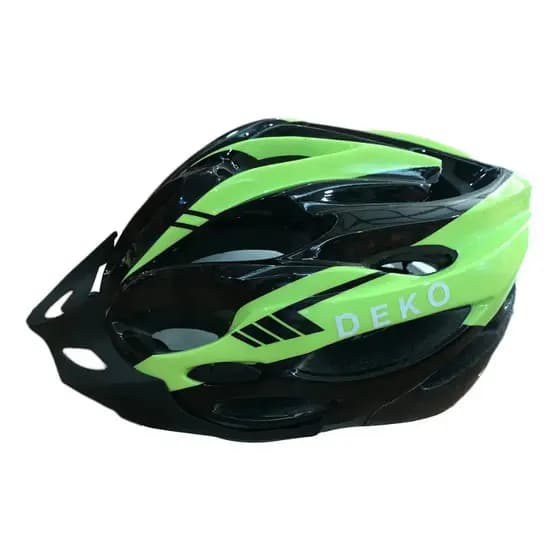 Capacete Ciclismo DEKO Verde e Preto  Ajustável