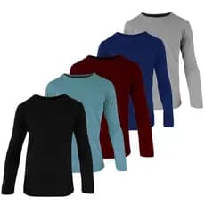 Kit Camisa Masculina Básica Manga Longa  Atacado  30.1 Costura Reforçada  Algodão 100% Básica Lisa Camisa