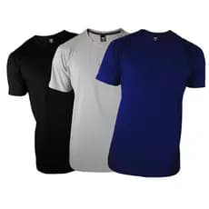Kit 3 Camiseta Masculina Lisa 30.1 Atacado Promoção Sortida