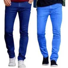 Kit 2 Calça Jeans  Masculina Slim Original Elastano Lycra