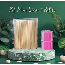 Kit Mini Lixas de Unha e Palitos para Unha Kit Completo Manicure Pedicure