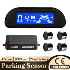 Sensor De Ré Estacionamento 4*22mm Sensores Kit completo Com Visor Digital Sinal Sonoro Oito Cores