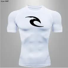 Nova Camiseta Colorida De Secagem Rápida Esportes Boxe Roupas Esportivas Manga Curta