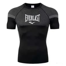 2025 Nova Venda Quente Boxe Esportes Camiseta Masculina Verão Apertado Respirável Secagem Rápida Topo