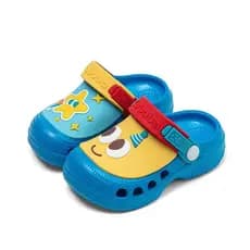 Kids Cartoon Slip On Clogs Adjustable Heel Strap Non-Slip EVA Hole Sandals Children Beach Outdoor Slippers 0621
