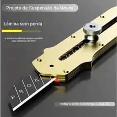 Estilete Profissional em Aço Metal Ferramenta Multiuso