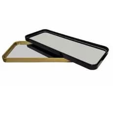 Bandeja Decorativa Espelhada Multiuso Lavabo Sala Perfumes sofisticação