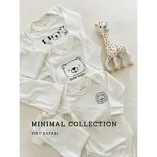 Conjunto Body + Calça Premium Bebê Macio e Confortável Safari Minimalista RN ao GG