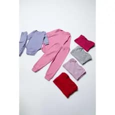 Conjunto Canelado Bebê Menina Ribana Premium Body + Calça Mijão Pagão RN P M G GG Macio Confortável