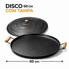 Disco de Arado Gigante 50 cm Circunferência 60 cm Cabo a Cabo Com ou Sem Tampa de Alumínio