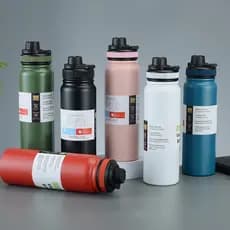 Garrafa 1000ml 32 Oz 40 Oz Garrafa Térmica liso espacial Quente & Frio Com Isolamento Térmico
