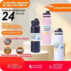 350ML - 1200ML 32 Oz 40 Oz Garrafa Térmica liso espacial Quente & Frio Com Isolamento Térmico