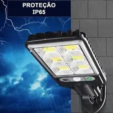 Kit Solar Alta Potencia Econômica Mini Luminária Poste, Mini Luminária 21W Solar Alta Potencia Econômica luminária solar