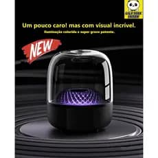 Caixa de som Bluetooth 5.4 Com Led RGB Subwoofer  Portátil FM USB TWS