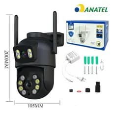 CAMERA DE VIGILANCIADUPLAS A31 Camera Seguranga IpExterna Wifi App Icsee Prova Dagua IP66Lente Dupla Lentes