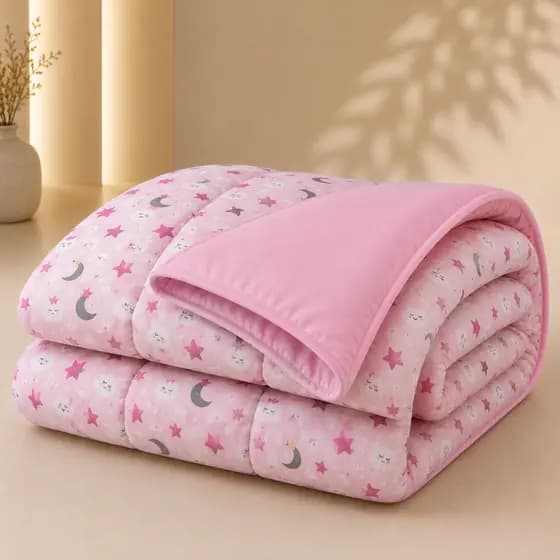 Edredom Infantil Dupla Face 130x90 Matelado para Berço e Mini Cama Várias Estampas
