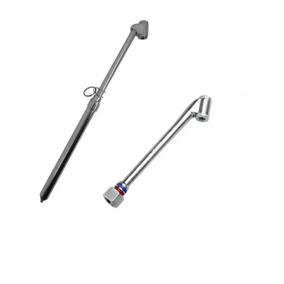 Kit Calibrador Medidor De Pressão 150 Lbs Com Bico De Encher Pneus 1/4 BSP