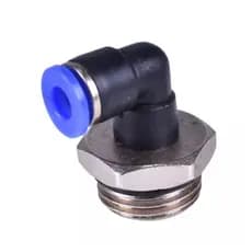 Conexão Engate Rápido Pneumático Cotovelo Rosca 1/2" Para PU 10mm