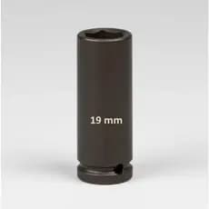 Soquete De Impacto Sextavado Longo 1/2 Pol X 19 Mm Profissional Ponteira Parafusadeira