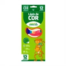 Lapis De Cor Linha Eco 12 Cores Formato Sextavado Leo e Leo