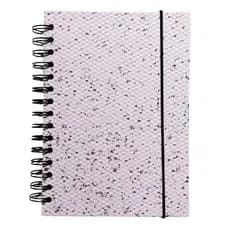 AGENDA PERMANENTE PLANNER BRANCA COM BRILHO TAMANHO A5 15X21CM 160 FOLHAS GOLD FLAKE