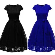 Vestido Moda Evangelica Renda Rodado Madrinha Laço Casamento Formatura Plus Size