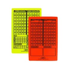 Cartão Árbitro Futebol Campo Oficial Numeral Fluorescente