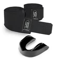 Protetor Bucal Simples + Bandagem Elástica 3 metros - Boxe Muay