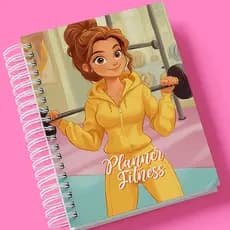 Planner Fitness - Planner Fitness Feminino - Agenda Fitness - Controle de Treinos