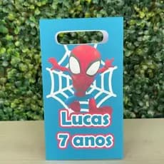 Sacolinhas Surpresas Personalizadas Tema Homem Aranha - Sacolinha De Papel - Lembrancinha de aniversário