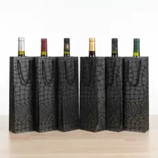 Kit Sacola De Presente para Garrafa de Vinho