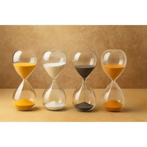 Ampulheta Vidro Temporizador Relógio 60min Decorativo 24cm