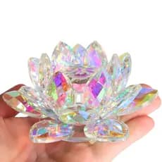 Flor De Lótus Vidro Decoração