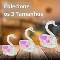 Enfeite Cisne Vidro Decoração