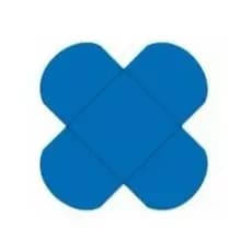 50 Unidades Forminha Pétala 4 Folhas 3,4X3,4cm Azul Vivo