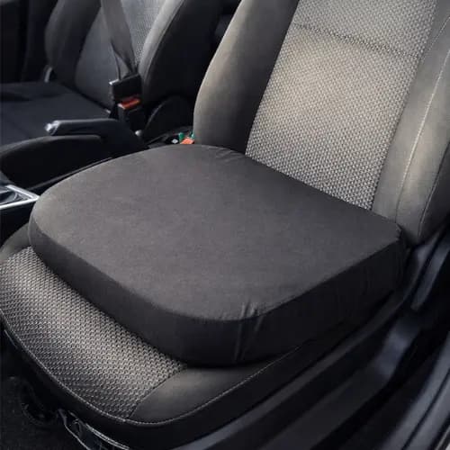 Almofada de Assento Automotiva para Motorista Carro e Cadeira de Escritório Cor Preta