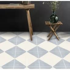Adesivo impermeável para piso losango azul claro lavável antiderrapante a prova d'água