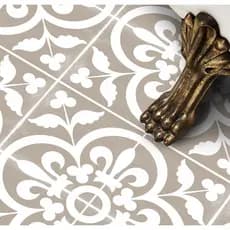 Adesivo para chão piso lavável antiderrapante ladrilho bege Marrocos lavável impermeável