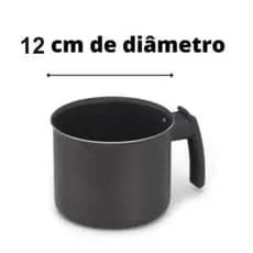 Leiteira Caneco Canecão Fervedor N 12 Anti Aderente De Alumínio Preto