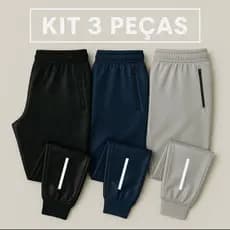 Kit 3 Calças Masculina Jogger 
Treino ,CAMINHADA Casual MODELO 2024