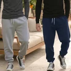 Calça Moletom Peluciada Masculina Inverno Quente Confortável com Bolso e Cordão Ajustável